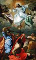 Transfiguration of Jesus depicting him with Elijah, Moses and three apostles by Carracci, 1594