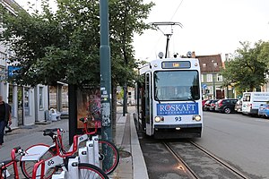Tram 93 at St. Olavs gate