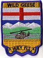 408 Tactical Helicopter Squadron UTTH Flight badge worn by CH-135 Twin Huey crews c. 1990. The badge is based on the shield of the province of Alberta