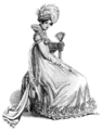 Fashion plate, ballgown, 1818