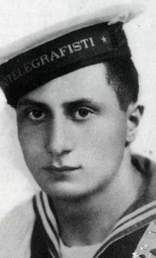 B&W portrait of man in sailor uniform