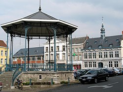 The kiosk and Town Hall