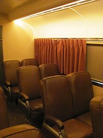 Seats in open coach