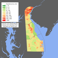 Image 38The population density map for Delaware (from Delaware)