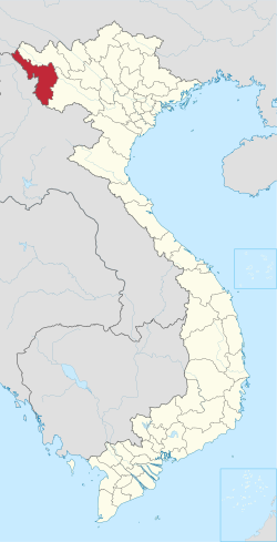 Location of Điên Biên within Vietnam