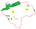 Lage der Ortsteile in der Gemeinde Elbe