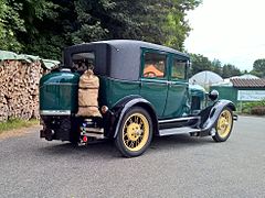 1928 Model A Fordor with a 1941 Kaiser wood gas generator[28]
