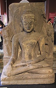 Gautama Buddha statue discovered in the Indian state of Odisha (12th century CE)