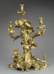 Rococo candelabrum, by Jean Joseph de Saint-Germain, c.1750, gilt bronze, Cleveland Museum of Art
