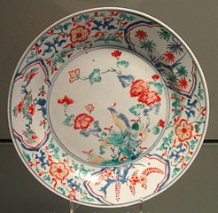Kakiemon dish, Arita, porcelain with overglaze enamels c. 1670