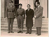 Faisal II with his cousin, Hussein of Jordan and Uncle, Abd al-ilah