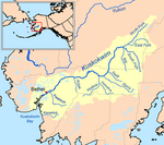 Watershed of the Kuskokwim River in Alaska