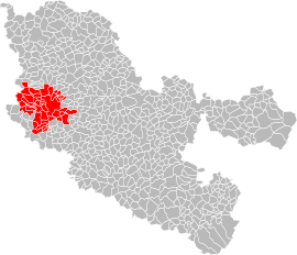 Location within the Moselle department