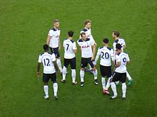 A group of Spurs player in 2016, with Harry Kane, Dele Alli, Christian Ericksen, Son Heung-min, Victor Wanyama, Mousa Dembele, Jan Vertonghen and Toby Alderweireld
