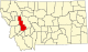 State map highlighting Powell County