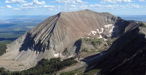 122. Mount Peale is the highest summit of Utah's La Sal Mountains.