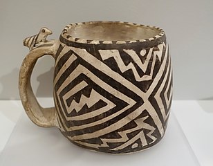Mug with effigy, Anasazi (Ancestral Pueblo), c. AD 1100–1300, Peabody Museum