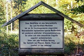 Erläuterung im Naturschutzgebiet Königsforst (Nordrhein-Westfalen)