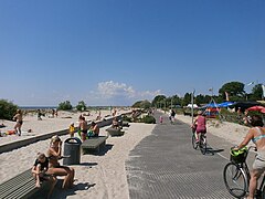 Pärnu's beach promenade, Pärnu County, Estonia