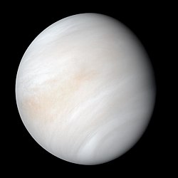 Venus in natürlichen Farben, aufgenommen von Mariner 10