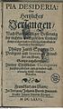 Philipp Jacob Spener: Pia desideria/Herzliches Verlangen nach gottgefälliger Besserung der wahren evangelischen Kirchen, 1675