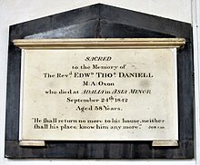 photograph: Norwich plaque to Daniell