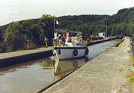 The canal aqueduct in Flavigny-sur-Moselle