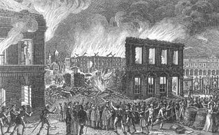 Brunswick Palace set on fire, 7 September 1830