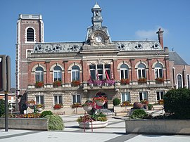 The town hall in Somain
