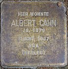 Stolperstein für Albert Cahn