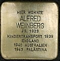 Stolperstein für Alfred Weinberg (Aachener Straße 399)