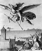 Wieland entkommt mit seinem Flügelmantel von Wilhelm von Kaulbach (1848)