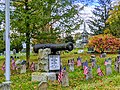 Veterans graves and civil war era cannon