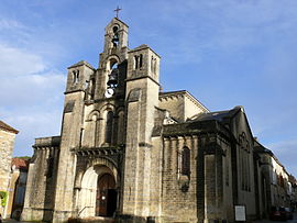The church in Villefranche-du-Périgord
