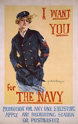 U.S. Navy recruitment poster for women