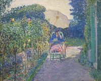 Woman Seated in a Garden, 1914