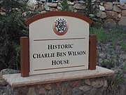 Charlie Ben Wilson Rock House marker