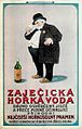 Zaječická hořká historical poster in Czech