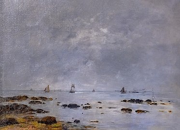 Seestück - Die Ruhe, 1882, Eugène Boudin