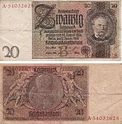 20 RM, 1929, Reichsbank­direktorium