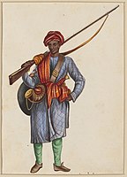 A Mughal sepoy, under the command of Mirza Najaf Khan.