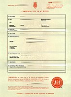 A long-form adoptive birth certificate