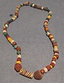 Glass and amber beads