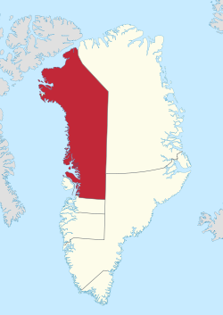 Location of Avannaata within Greenland