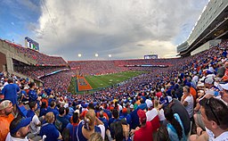 Ben Hill Griffin Stadium during Florida's win vs. Utah in September 2022