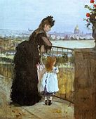 Woman and Child on the Balcony (Femme et enfant au balcon), 1872, Artizon Museum, Tokyo