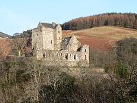 Castle Campbell, a medieval castle situated above the town of Dollar