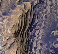 Layers in Danielson Crater, as seen by HiRISE under HiWish program.