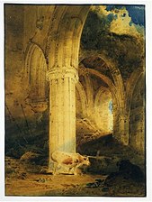 Ruins of Rievaulx Abbey, Yorkshire (1803), Victoria and Albert Museum