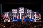 President Donald J. Trump delivers remarks at the 2018 Congressional Institute retreat at the Greenbrier Resort, Thursday, February 1, 2018, in White Sulphur Springs, West Virginia.